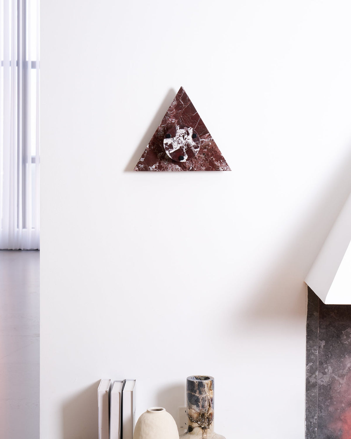 Virida Sculptural Marble Wall Sconce with Integrated LED