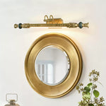 Emory Brass Wall Sconce with Green Accents for Classic Interiors
