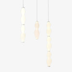 Empirico Sculptural LED Pendant Light in White Polyethylene