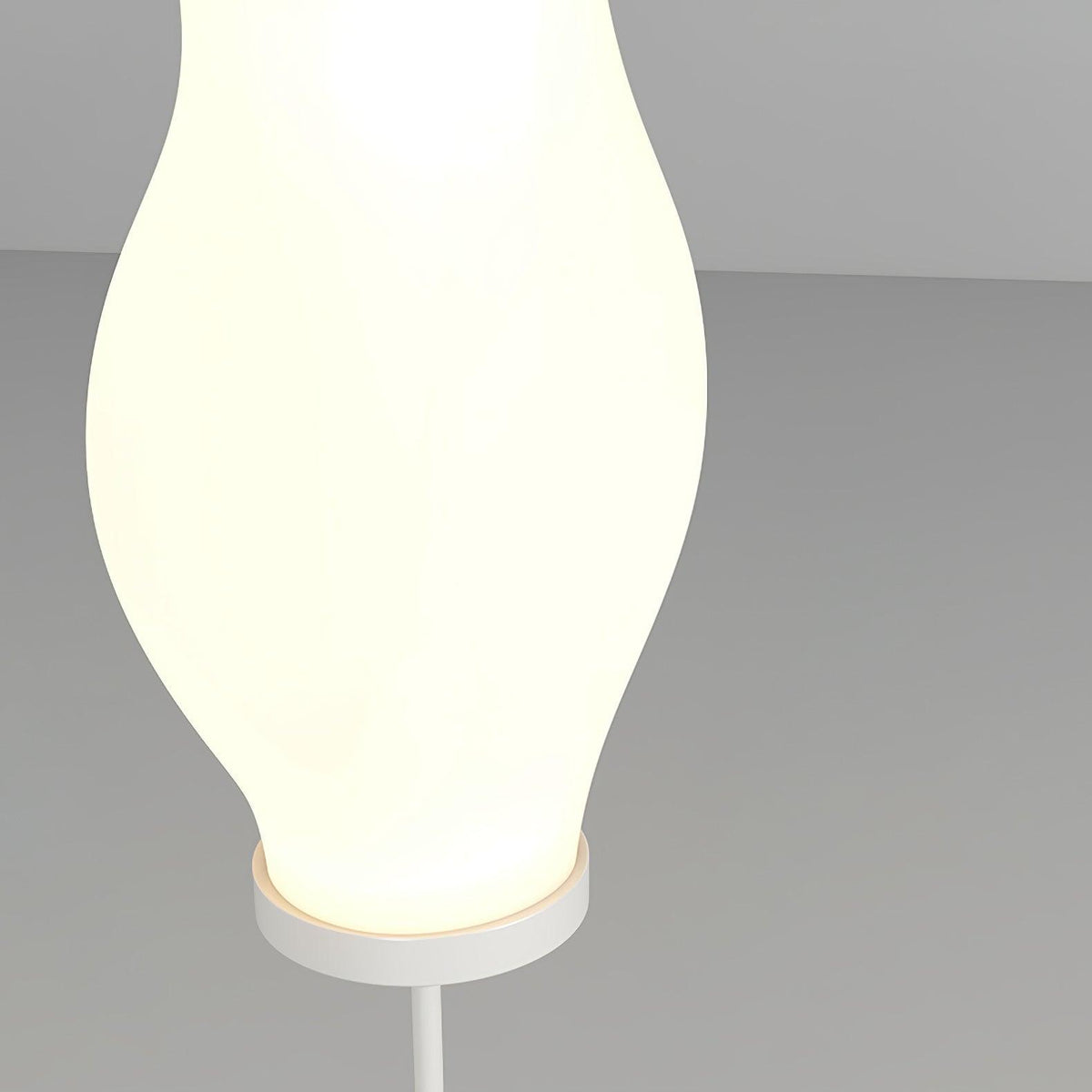 Empirico Sculptural LED Pendant Light in White Polyethylene