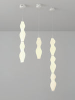 Empirico Sculptural LED Pendant Light in White Polyethylene