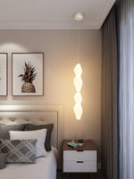 Empirico Sculptural LED Pendant Light in White Polyethylene