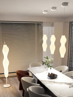 Empirico Sculptural LED Pendant Light in White Polyethylene