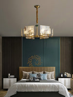 Enamel Lotus Chandelier