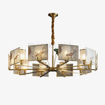 Enamel Lotus Chandelier