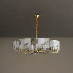 Enamel Lotus Chandelier
