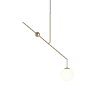 Equinox Balance Pendant Light – Modern Minimalist Glass Globe Chandelier