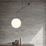 Equinox Balance Pendant Light – Modern Minimalist Glass Globe Chandelier