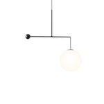 Equinox Balance Pendant Light – Modern Minimalist Glass Globe Chandelier