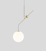Equinox Balance Pendant Light – Modern Minimalist Glass Globe Chandelier