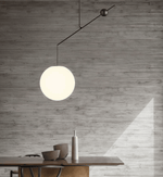 Equinox Balance Pendant Light – Modern Minimalist Glass Globe Chandelier