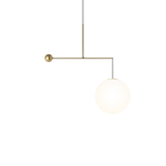 Equinox Balance Pendant Light – Modern Minimalist Glass Globe Chandelier