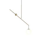 Equinox Balance Pendant Light – Modern Minimalist Glass Globe Chandelier