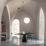 Equinox Balance Pendant Light – Modern Minimalist Glass Globe Chandelier