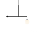 Equinox Balance Pendant Light – Modern Minimalist Glass Globe Chandelier