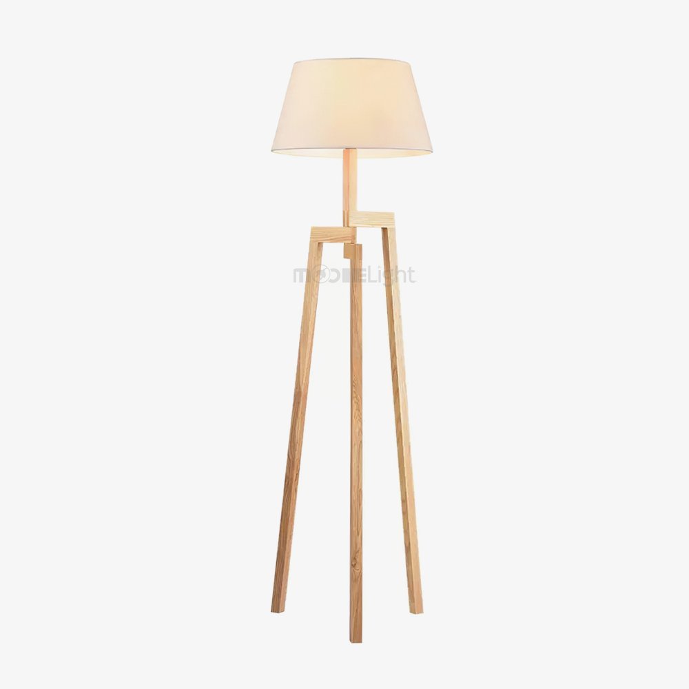 Escada Tripod Wooden Floor Lamp
