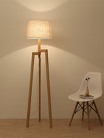 Escada Tripod Wooden Floor Lamp