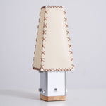 Estela Table Lamp – Tailored Grey & White Shade with Brass Accent