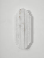 Estelle Wall Sconce in Natural Alabaster — Layered Stone LED Wall Light