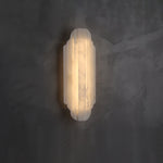 Estelle Wall Sconce in Natural Alabaster — Layered Stone LED Wall Light