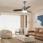 Ethan Ceiling Fan Light with LED and Wood Blades