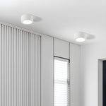 Ethan Modern LED Flush Mount Ceiling Light in Black or White