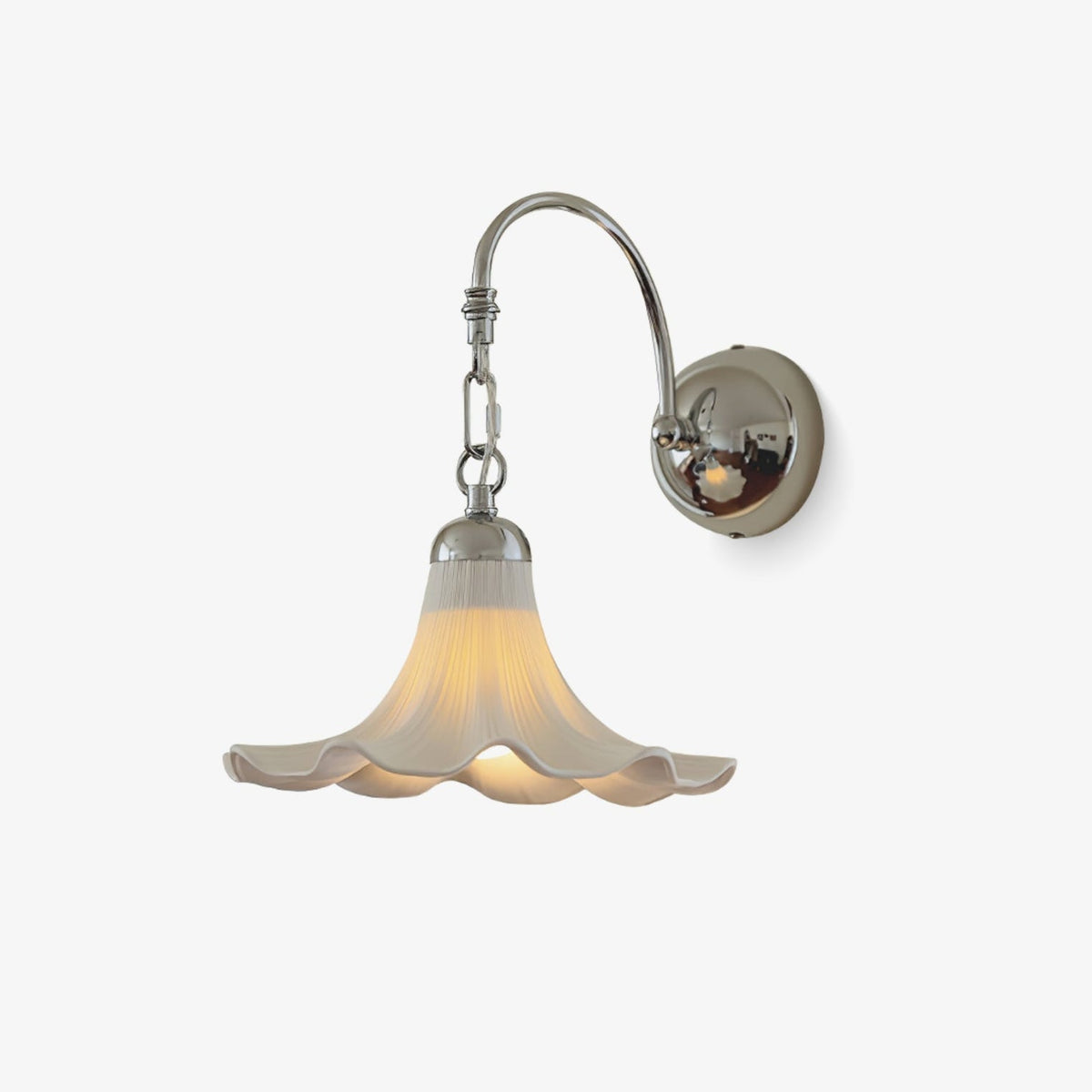 Ethereal Petal Wall Sconce – Modern Ceramic Wall Light for Bedroom & Living Room