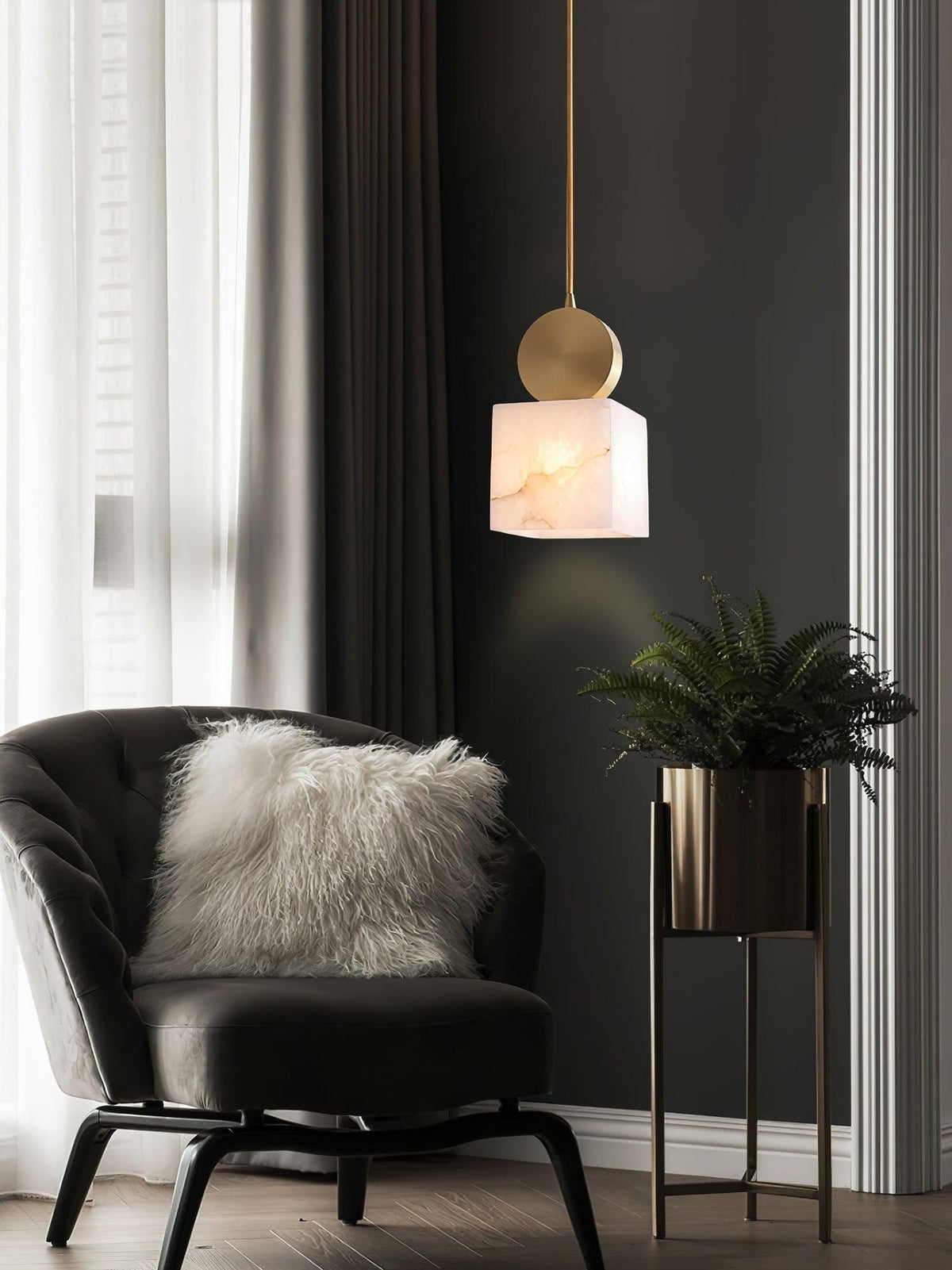 Etruscan Aabaster Pendant Light - ailampplus