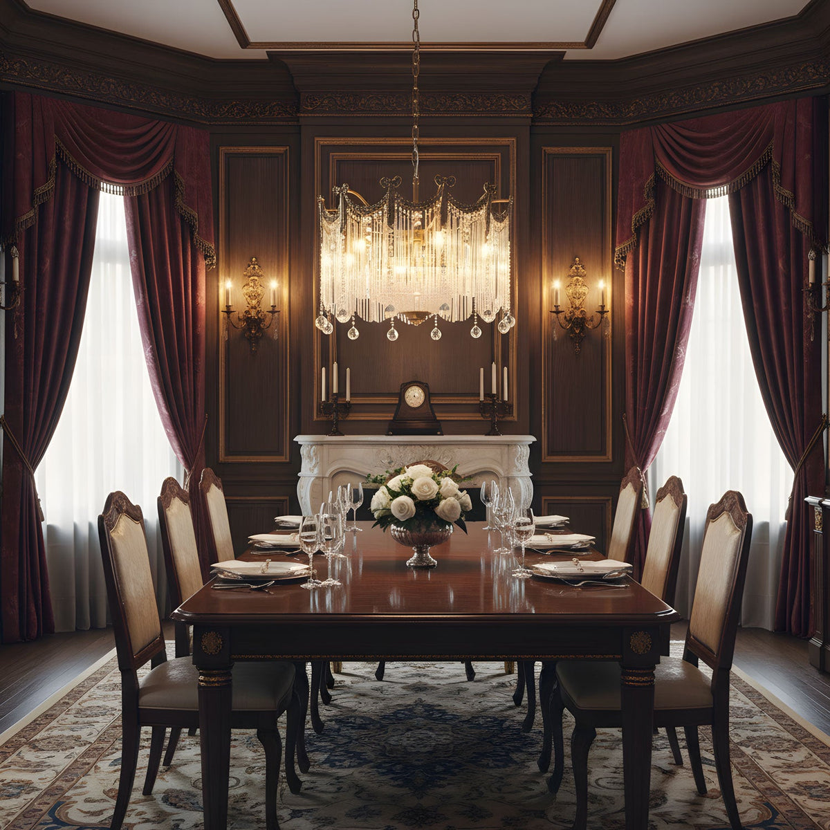 Evangeline Crystal Chandelier – Gold Finish, Cascading Glass, Designer Ceiling Light