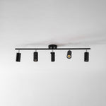 Evanna Modern Ceiling Light with Adjustable Spotlights, Gold Accents