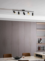 Evanna Modern Ceiling Light with Adjustable Spotlights, Gold Accents