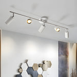 Evanna Modern Ceiling Light with Adjustable Spotlights, Gold Accents