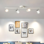 Evanna Modern Ceiling Light with Adjustable Spotlights, Gold Accents