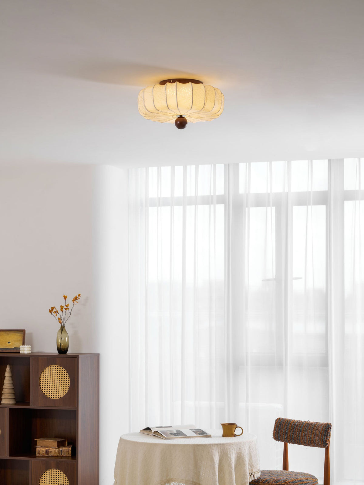 Evelune Petal Flush Mount Ceiling Light – Modern Botanical LED Fixture