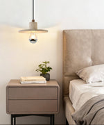 Evirlo Travertine Pendant Light – Modern Stone Pendant Lamp for Dining and Living Spaces
