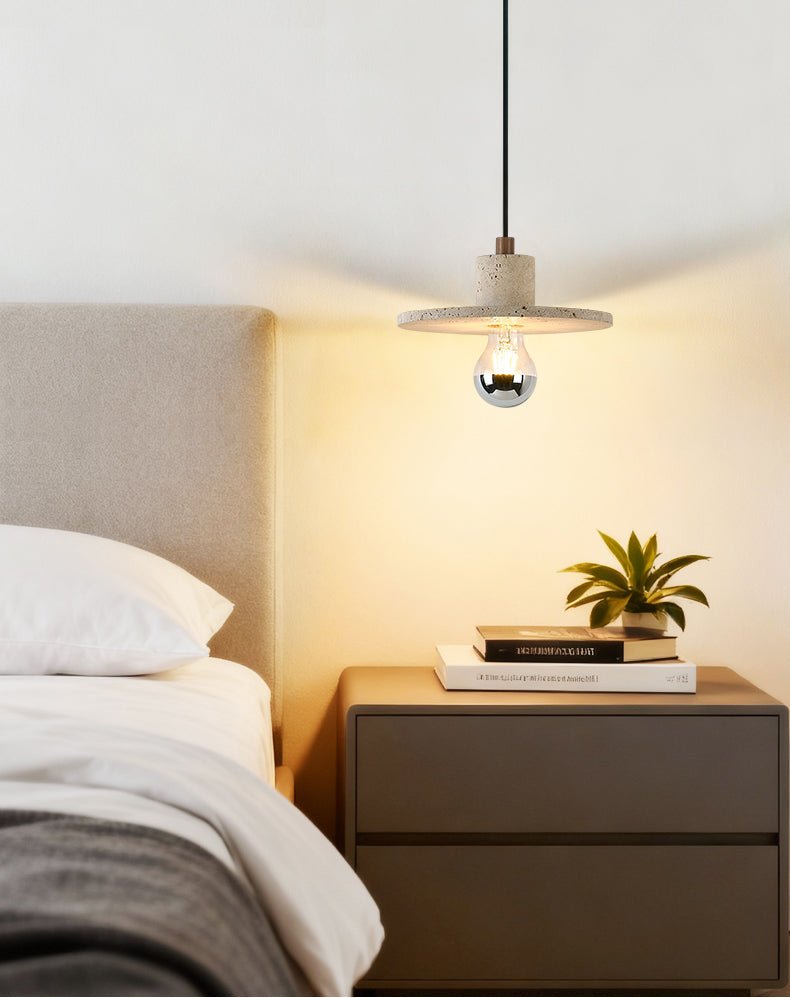 Evirlo Travertine Pendant Light – Modern Stone Pendant Lamp for Dining and Living Spaces