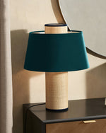 Fabric Drum Column Table Lamp