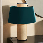 Fabric Drum Column Table Lamp