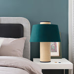 Fabric Drum Column Table Lamp