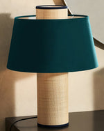 Fabric Drum Column Table Lamp