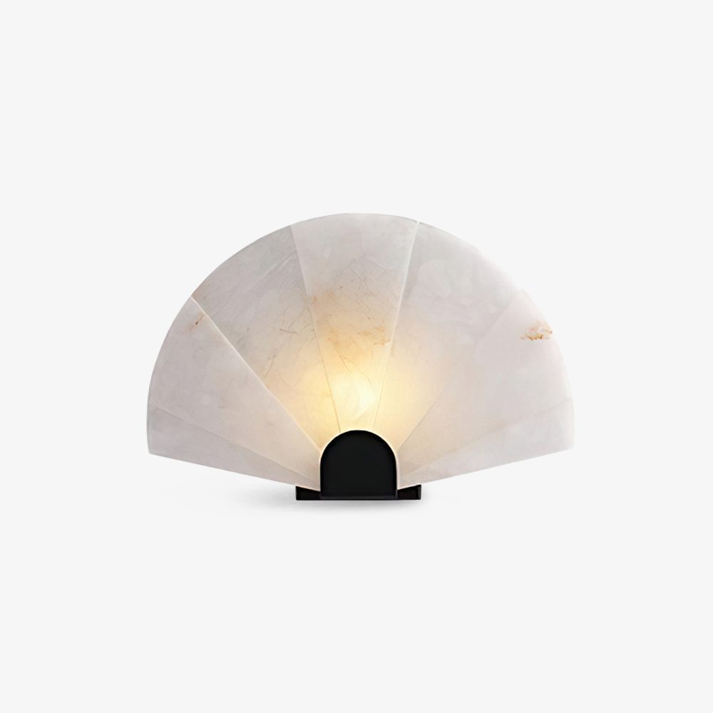 Fan Shaped Alabaster Wall Light