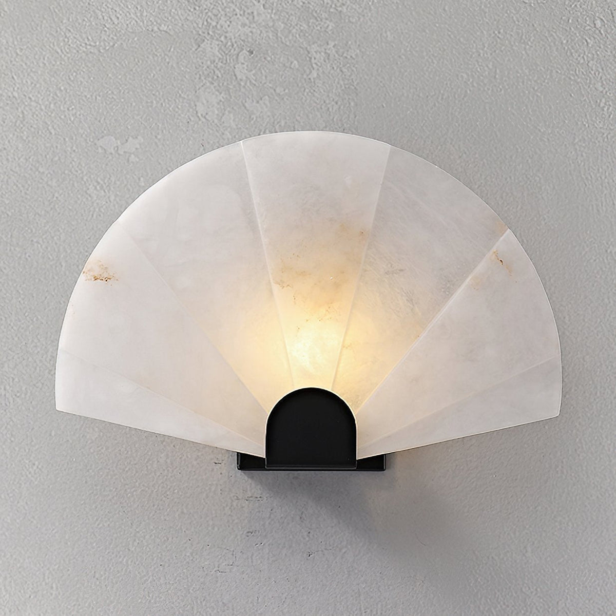 Fan Shaped Alabaster Wall Light