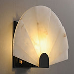 Fan Shaped Alabaster Wall Light