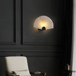 Fan Shaped Alabaster Wall Light