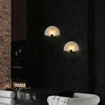 Fan Shaped Alabaster Wall Light