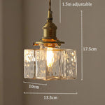 Alloliving Modern Retro Glass Pendant Lamp