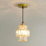 Simple Restaurant Crystal Single Head Pendant Lamp
