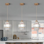 Simple Restaurant Crystal Single Head Pendant Lamp