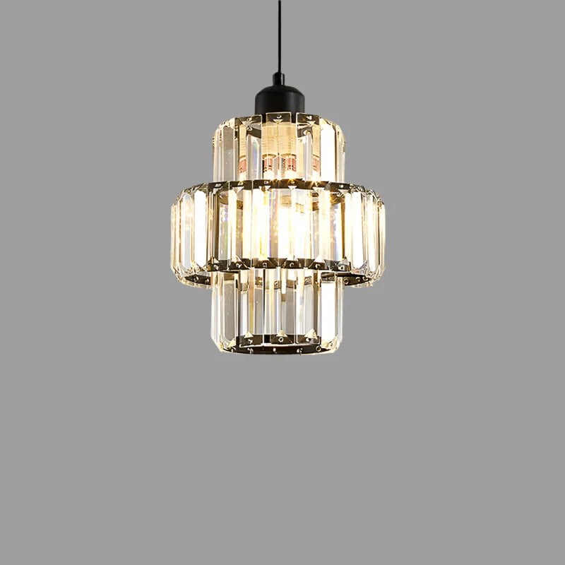 Simple Restaurant Crystal Single Head Pendant Lamp