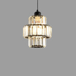 Simple Restaurant Crystal Single Head Pendant Lamp